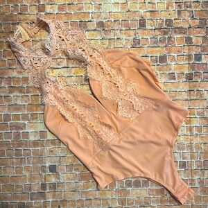 Coral Lace Bodysuit